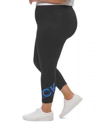 Plus Size Logo 7/8 Leggings Blue Wave $24.17 Pants