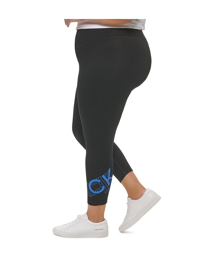 Plus Size Logo 7/8 Leggings Blue Wave $24.17 Pants