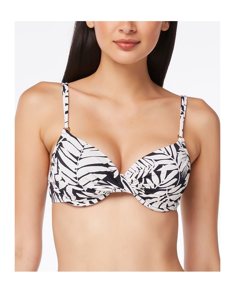 Printed Underwire Bikini Top Black $33.29 Swimsuits