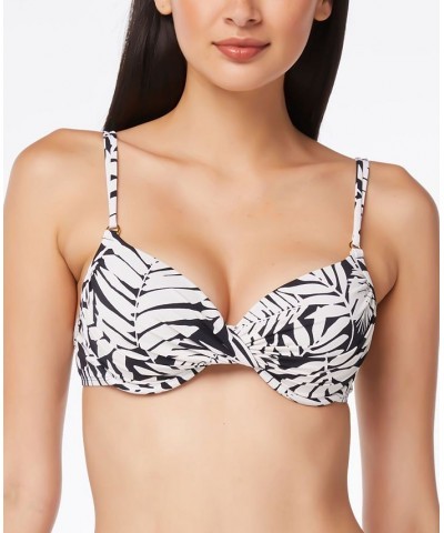 Printed Underwire Bikini Top Black $33.29 Swimsuits