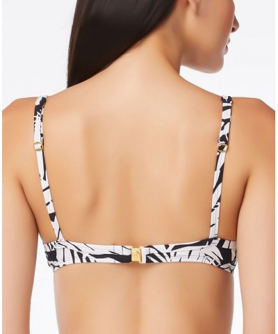 Printed Underwire Bikini Top Black $33.29 Swimsuits