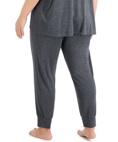 Plus Size Heathered Essential Jogger Pants Hy Charcoal Htr $16.20 Sleepwear