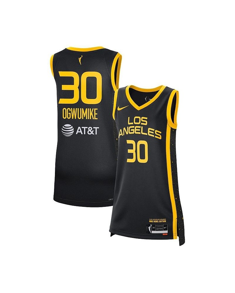 Women's Nneka Ogwumike Black Los Angeles Sparks Victory Jersey - Rebel Edition Black $44.00 Jersey