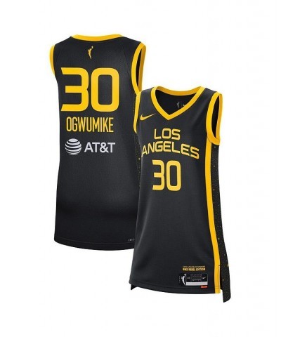 Women's Nneka Ogwumike Black Los Angeles Sparks Victory Jersey - Rebel Edition Black $44.00 Jersey