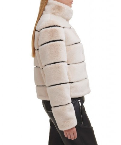 Women's Faux-Leather & Faux-Fur Coat Oyster $88.40 Coats