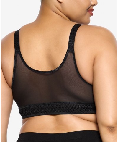 Women's Body Soft Smoothing Front Close T-Shirt Bra Black $17.66 Bras