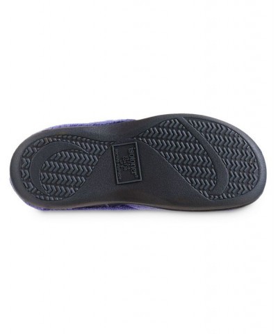 Women's Micro Terry Sport Hoodback Slippers Purple $10.34 Shoes