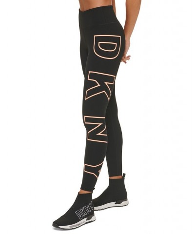 Women's High-Rise Logo Leggings Orange $16.68 Pants