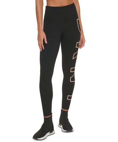 Women's High-Rise Logo Leggings Orange $16.68 Pants