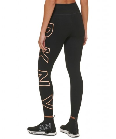 Women's High-Rise Logo Leggings Orange $16.68 Pants