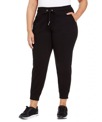 Plus Size Tie-Waist Jogger Pants Black $17.89 Pants