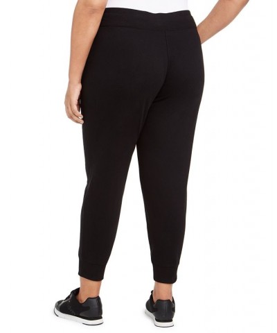 Plus Size Tie-Waist Jogger Pants Black $17.89 Pants