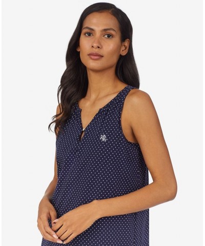 Women's Gown with Shelf Bra Lining Navy, White Pin Dot $30.08 Sleepwear