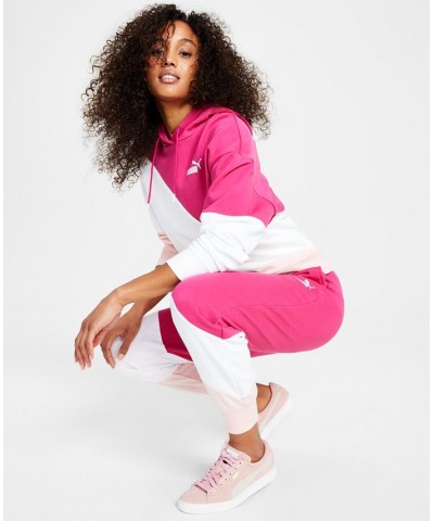 Puma Women's Swirl Hooded Sweatshirt & Drawstring Sweatpants Orchid Shadow $29.38 Pants