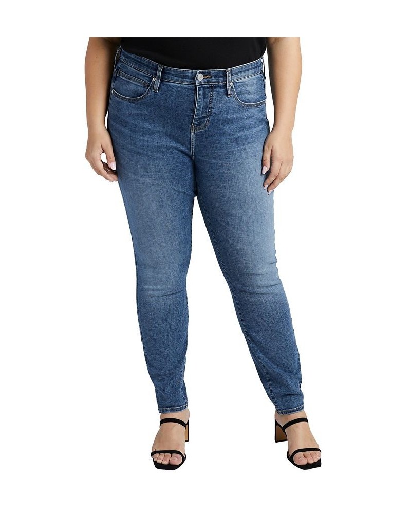 Plus Size Cecilia Mid Rise Skinny Jeans Sky Blue $22.68 Jeans