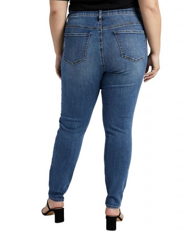 Plus Size Cecilia Mid Rise Skinny Jeans Sky Blue $22.68 Jeans