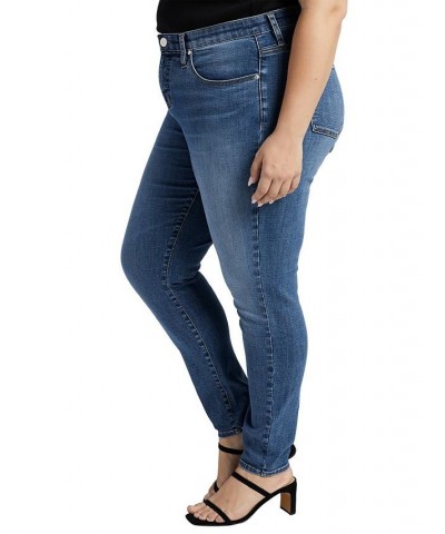 Plus Size Cecilia Mid Rise Skinny Jeans Sky Blue $22.68 Jeans