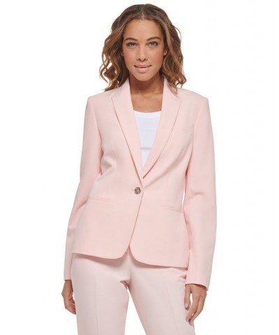 Women’s One-Button Blazer Pink $59.60 Jackets