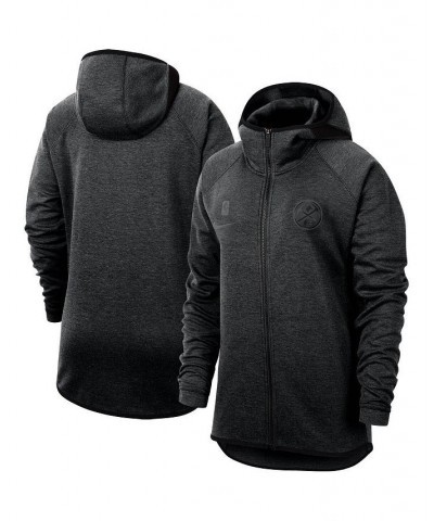 Women's Heather Black Denver Nuggets Full-Zip Showtime Raglan Performance Hoodie Heather Black $49.50 Sweatshirts