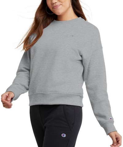 Women's Powerblend Fleece Crewneck Sweatshirt & Sweatpant Joggers Oxford Gray $16.28 Outfits