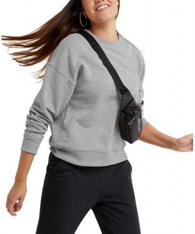 Women's Powerblend Fleece Crewneck Sweatshirt & Sweatpant Joggers Oxford Gray $16.28 Outfits