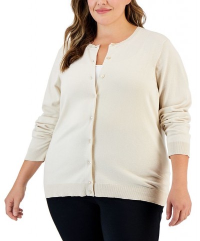 Plus Size Cardigan Deep Black $12.23 Sweaters