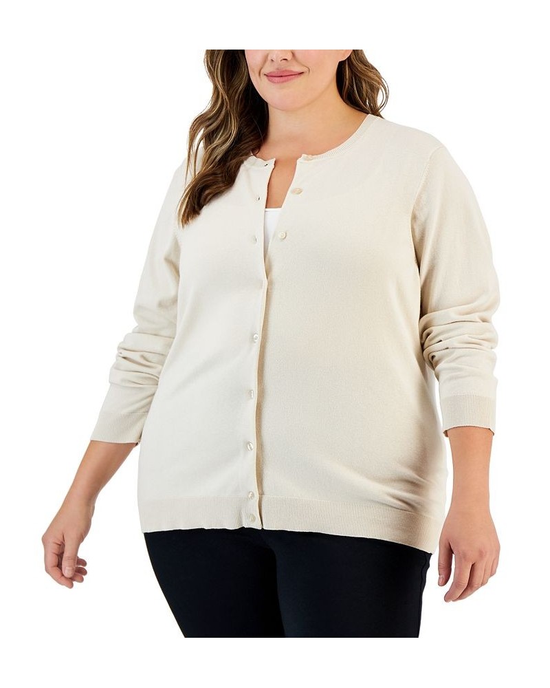 Plus Size Cardigan Deep Black $12.23 Sweaters