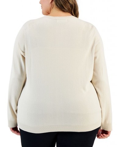 Plus Size Cardigan Deep Black $12.23 Sweaters