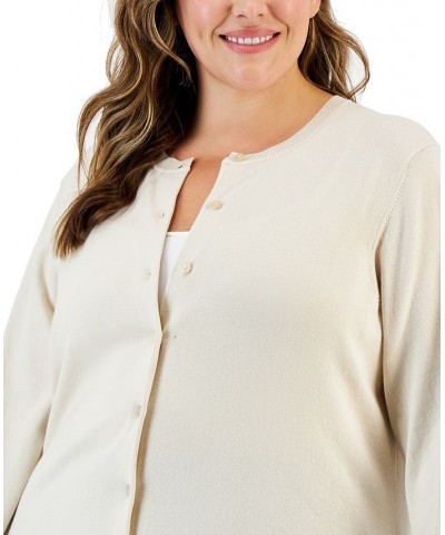 Plus Size Cardigan Deep Black $12.23 Sweaters