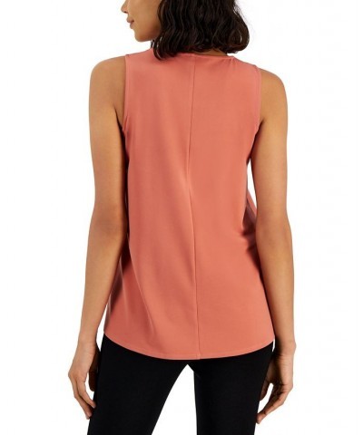 Women's V-Neck Tank Top Pink $18.07 Tops