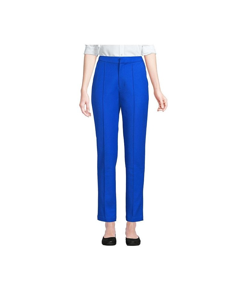 Women's Petite High Rise Bi Stretch Pintuck Pencil Ankle Pants Deep sea navy $34.08 Pants