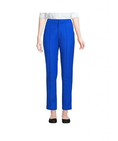 Women's Petite High Rise Bi Stretch Pintuck Pencil Ankle Pants Deep sea navy $34.08 Pants