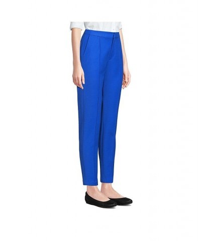 Women's Petite High Rise Bi Stretch Pintuck Pencil Ankle Pants Deep sea navy $34.08 Pants