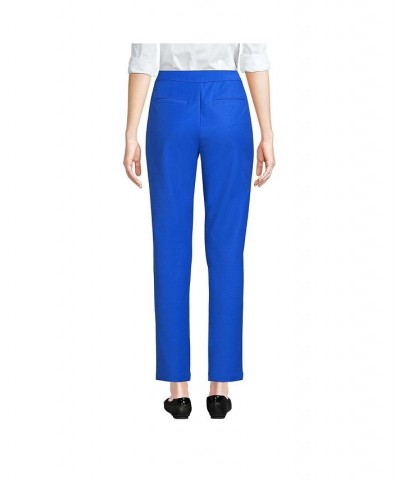 Women's Petite High Rise Bi Stretch Pintuck Pencil Ankle Pants Deep sea navy $34.08 Pants