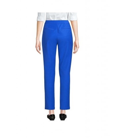 Women's Petite High Rise Bi Stretch Pintuck Pencil Ankle Pants Deep sea navy $34.08 Pants