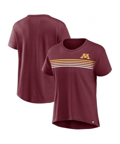 Women's Branded Maroon Minnesota Golden Gophers Tie Breaker T-shirt Maroon $20.16 Tops