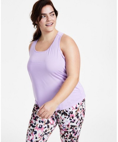 Plus Size Textured Tank Top Purple $12.83 Tops