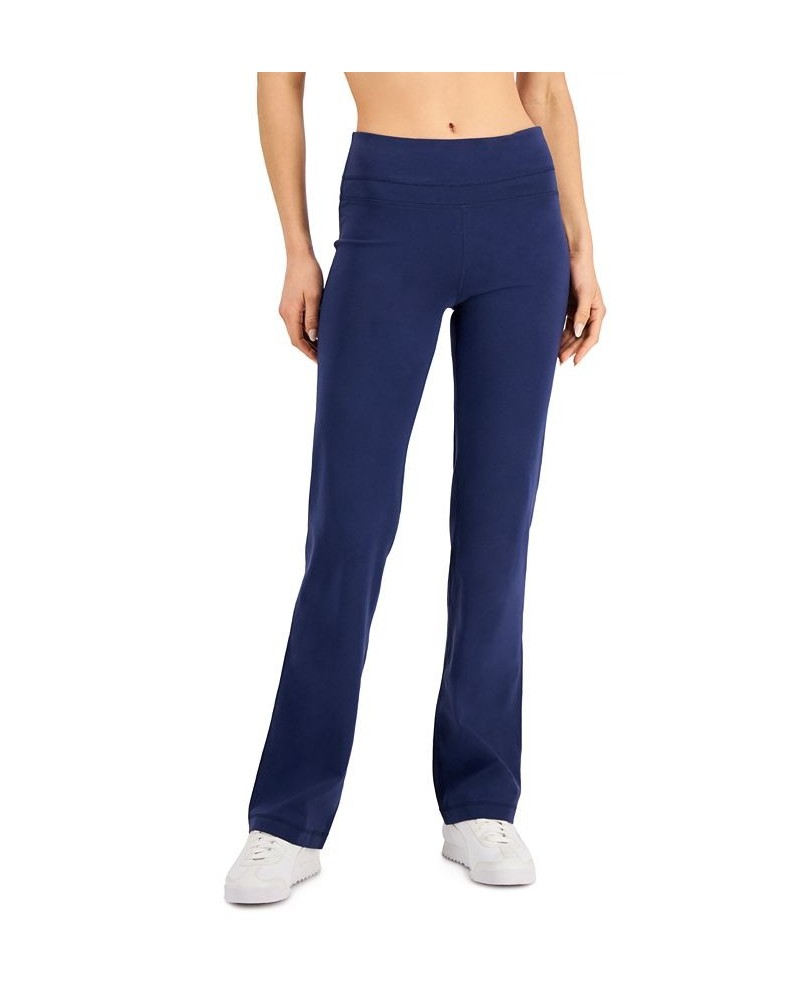 Women's Essentials Flared Pants Purple $16.06 Pants