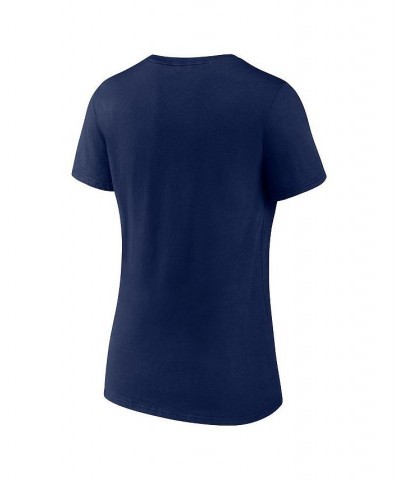 Women's Branded Navy Boston Red Sox Mother's Day V-Neck T-shirt Navy $20.39 Tops