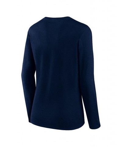 Women's Branded Navy North Carolina Tar Heels Arch Team Long Sleeve T-shirt Navy $19.19 Tops